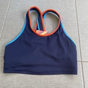 COTOPAXI Mari Crop Top Built-in Sports Bra Size XS Navy Blue NEW Active Training